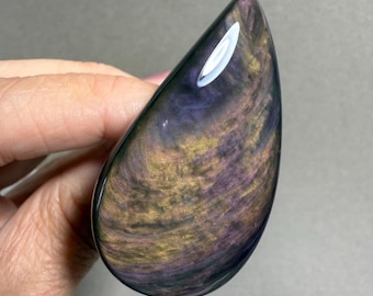 Mexican Velvet Obsidian cab 253