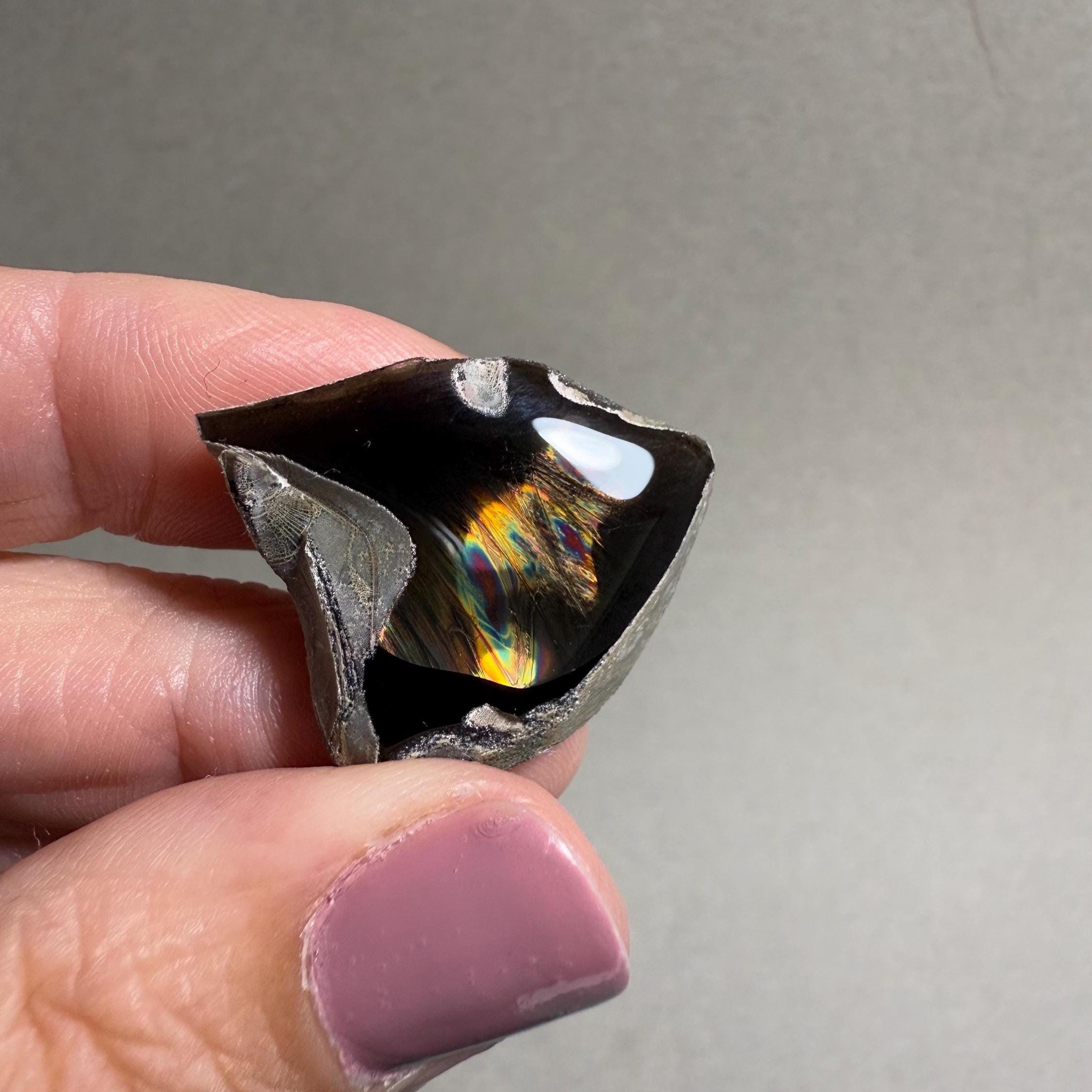 Fire Obsidian Specimen 117 - Etsy