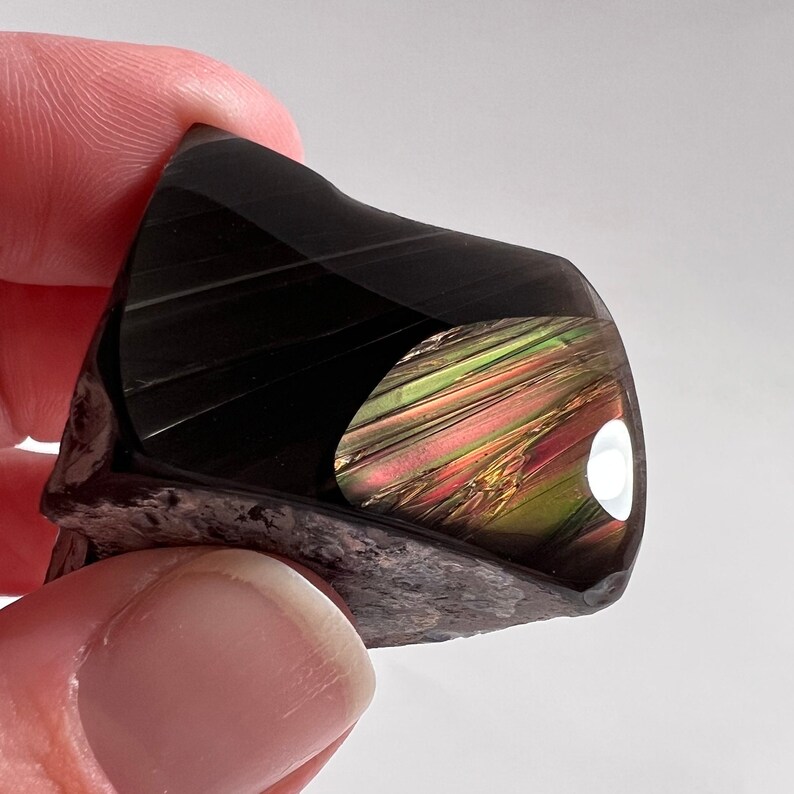 Fire Obsidian Specimen 100 Etsy