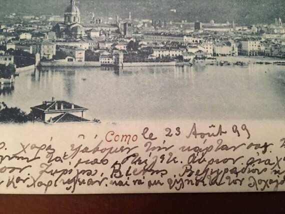 Italy 19 Como City Carte Postale D Italie Vintage Etsy