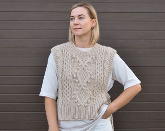 【nuyuh】fringe rope knit vest beige ビスチェ fringe rope knit vest (beige) nuyuh