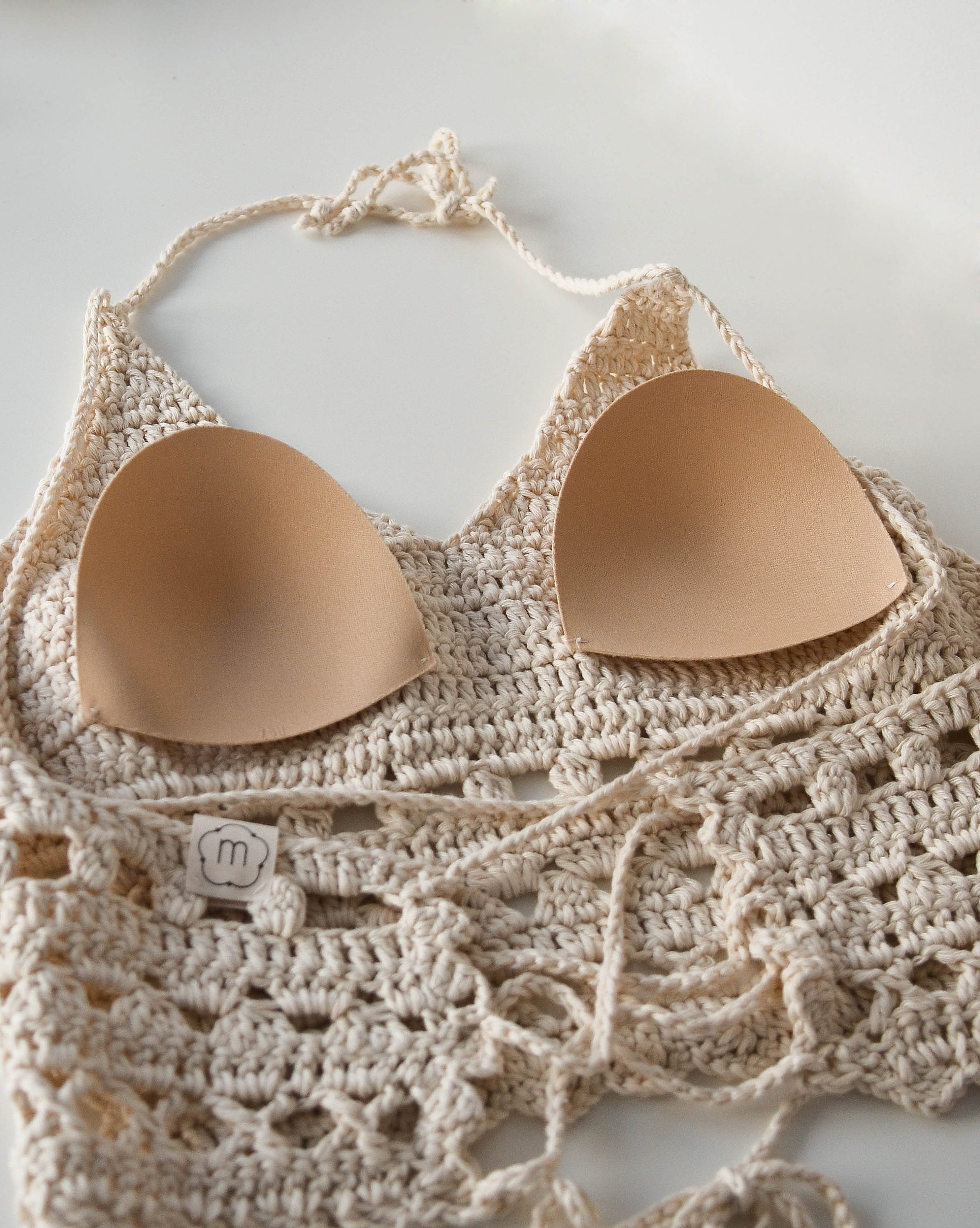 Buy Imported Women Crochet Lace Bralette Knit Bra Boho Halter Cami
