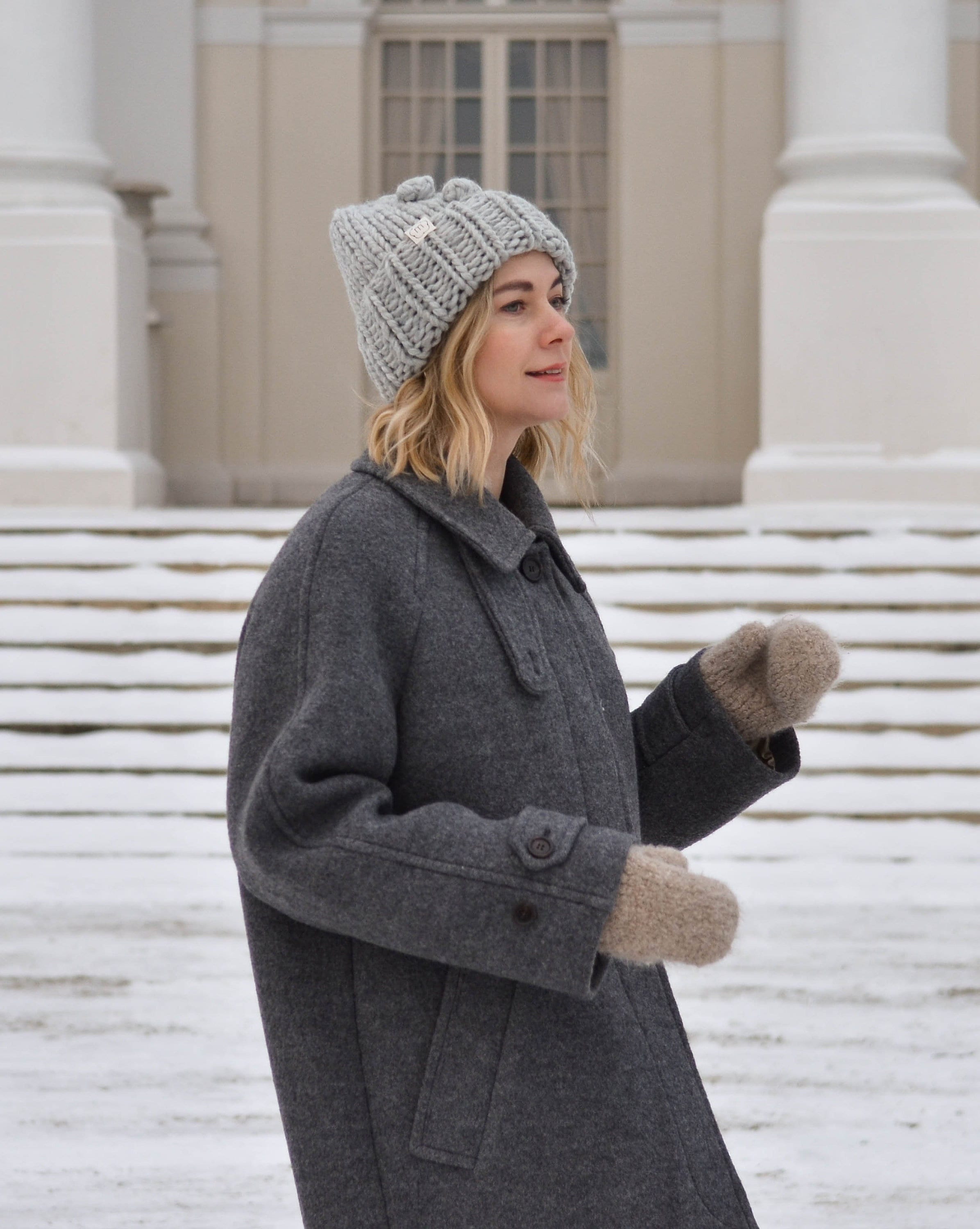 grey baggy beanie hats