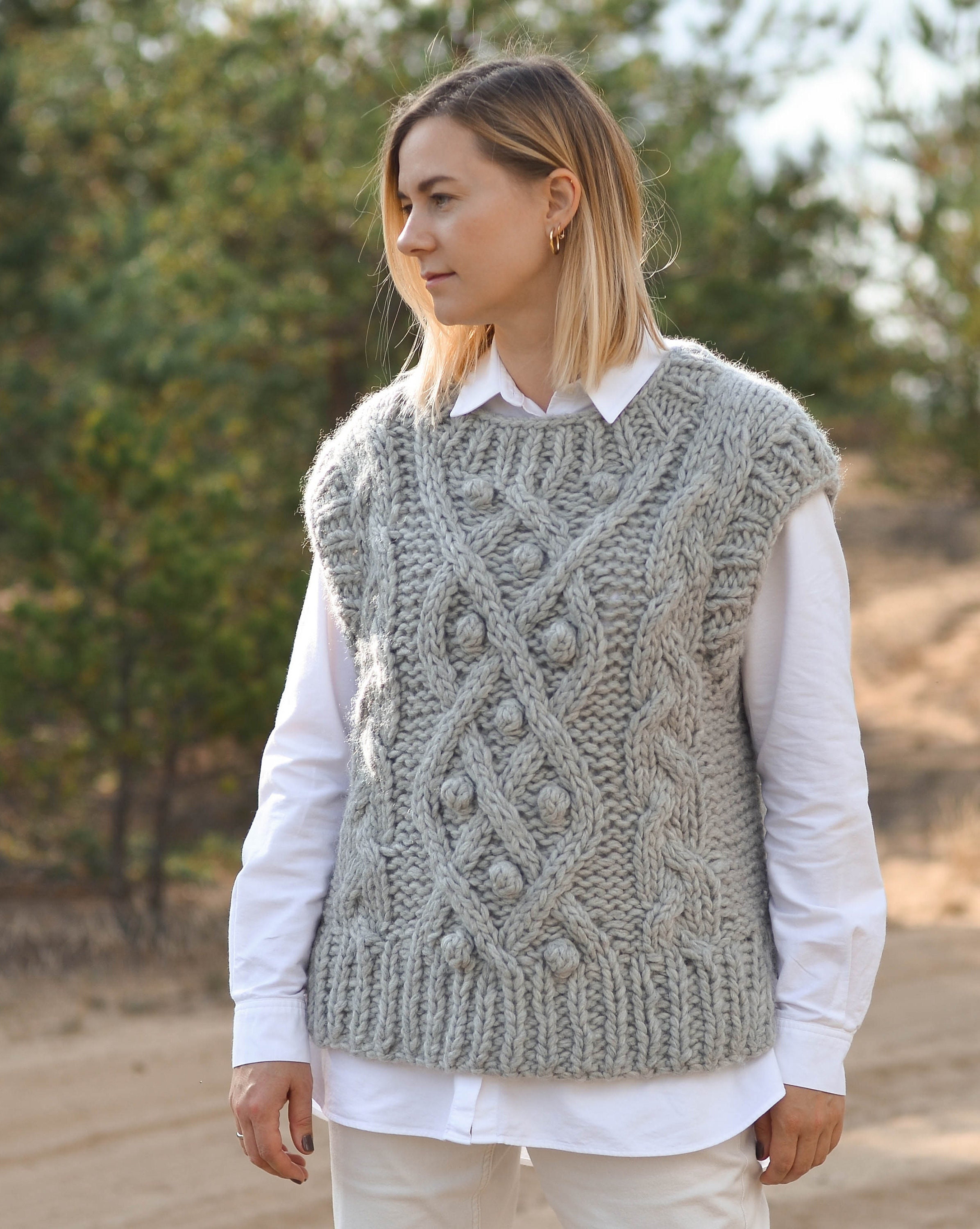 Wool Sweater Vest - Etsy