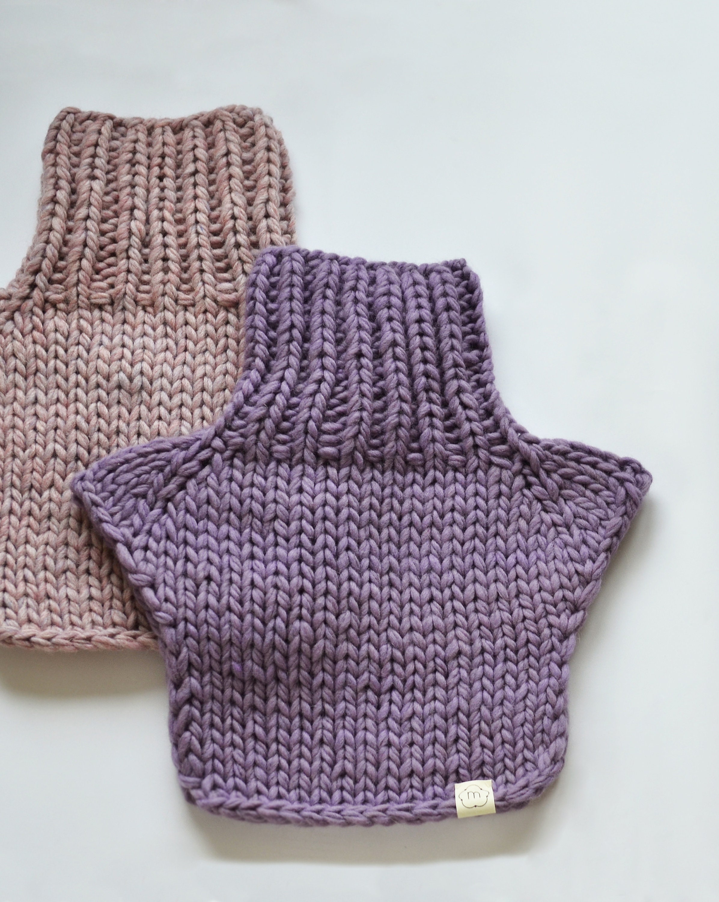 Knitted Wool Neck Warmer, Unisex Gaiter Snood, Fall Winter