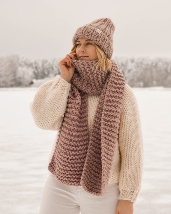 Bonnet de pêcheur en grosse laine fait main pour femme et homme