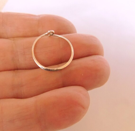 Small Gold 14k Hoop Earrings 14mm Thin Minimalist Etsy