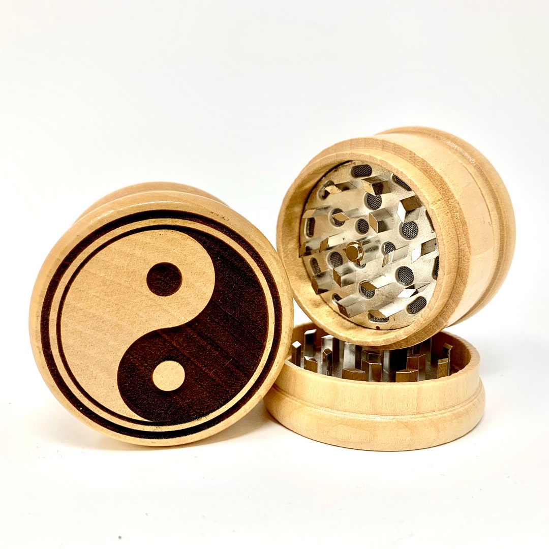 Herb Grinder Yin Yang Symbol Design 3pc Herb Grinders Herb Etsy