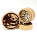 Herb Grinder - Kraken Giant Octopus - 3pc Herb Grinders Herb Cutter Cutting and Grinding Metal Blades 2.5 Inch Travel Size 