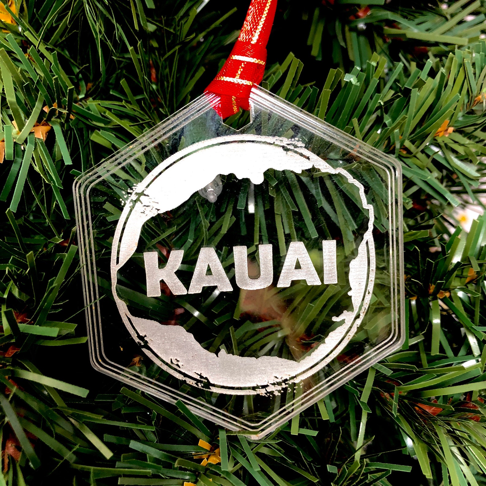 Kauai Island Hawaiian Christmas Tree Ornament FREE SHIPPING Etsy