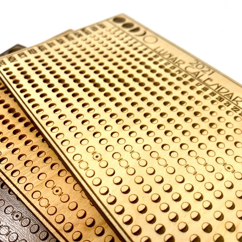 Lunar Calendar 2021 Annual Year Moon Cycle Chart FREE | Etsy