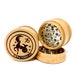 Herb Grinder - Capricorn The Water Goat Star Sign Astrology - Herb Grinders Herb Cutter Cutting Grinding Metal Blades 2.5 Inch Travel Size 