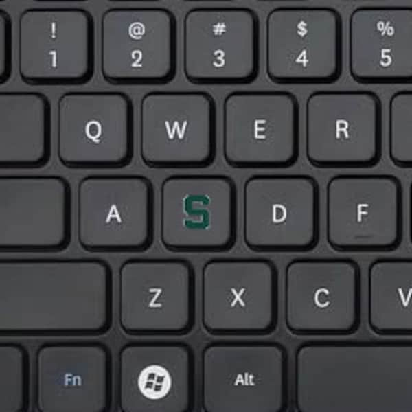 Michigan State "S" Keyboard Sticker