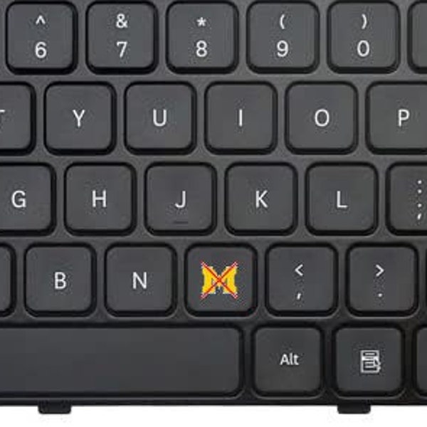 Ohio State Fan University of Michigan "M" with "X" Keyboard Sticker