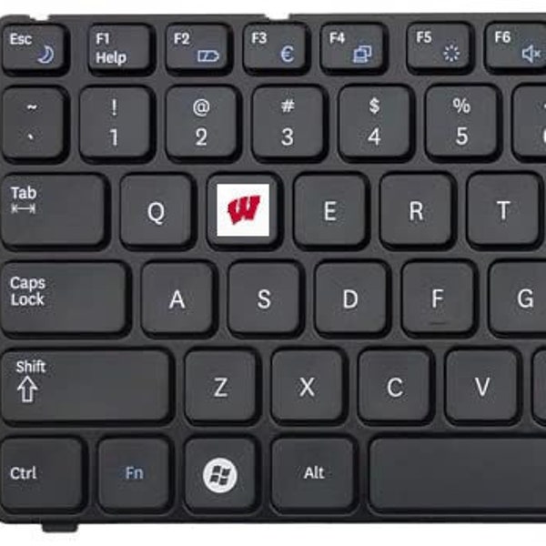 University of Wisconsin-Madison "W" Keyboard Sticker