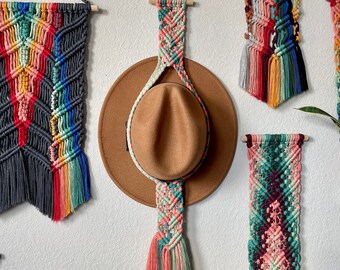 Pink & Green Hat Hanger