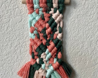 Coral & Mint Micro Wall Hanging