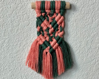 Coral & Forest Micro Wall Hanging