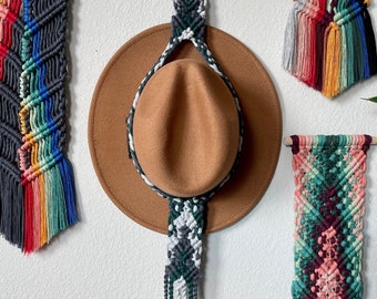 Forest Green & Grey Hat Hanger
