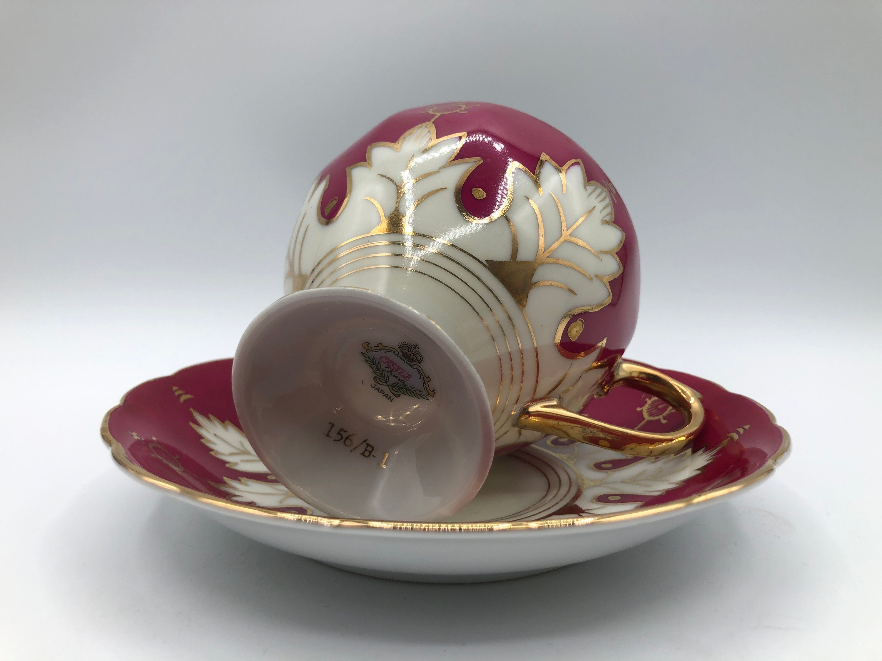 Castle Japan 1930s Tea Cup and Saucer, 156/B-1, Made in
