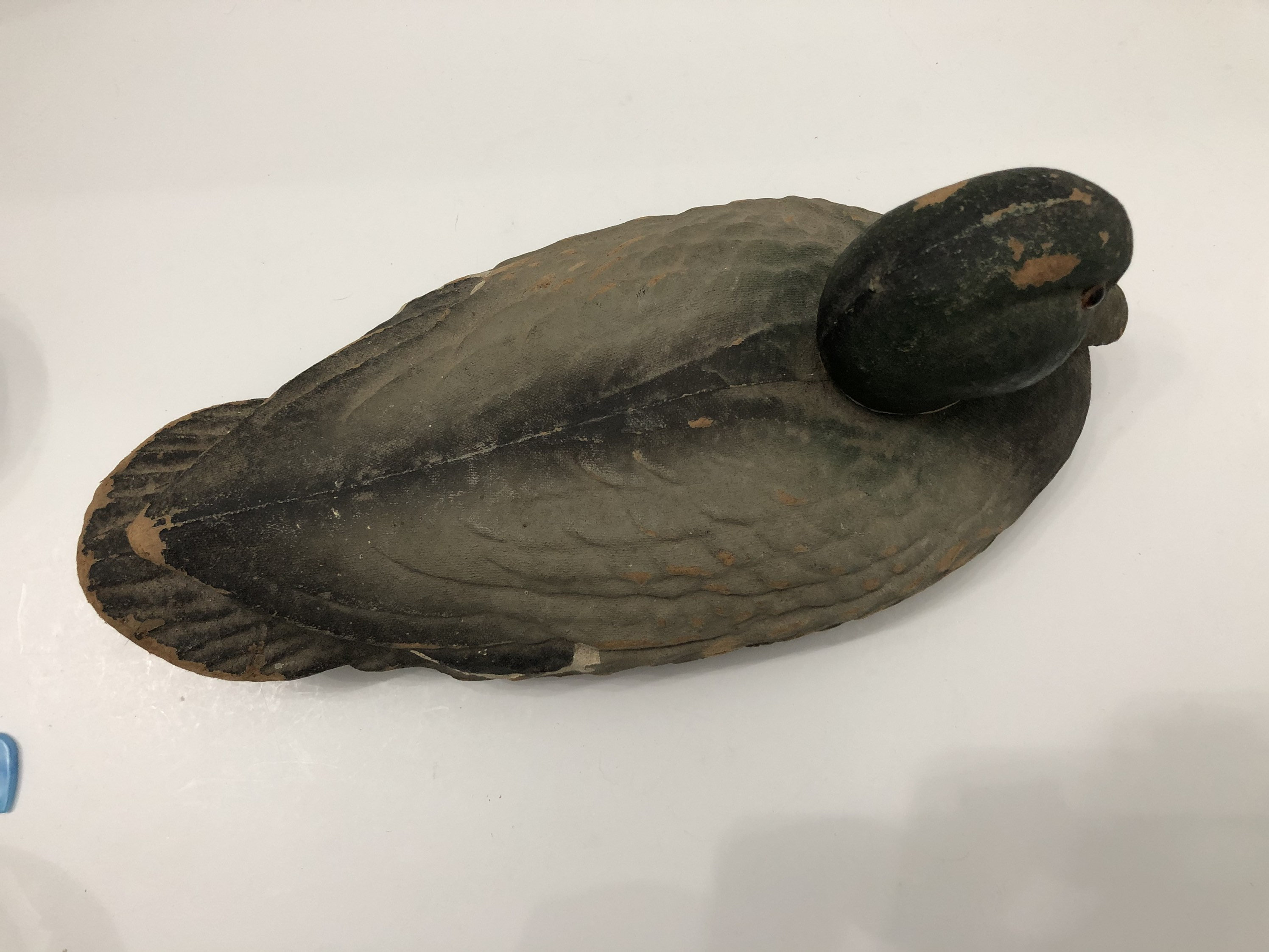 Vintage Carry-Lite Dura-Beak Paper Mache Duck Decoy Vintage Carry-Lite Dura-Beak Paper Mache Duck Decoy
