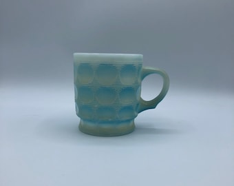 Fire King Camelot Mug in Blue, Made in USA