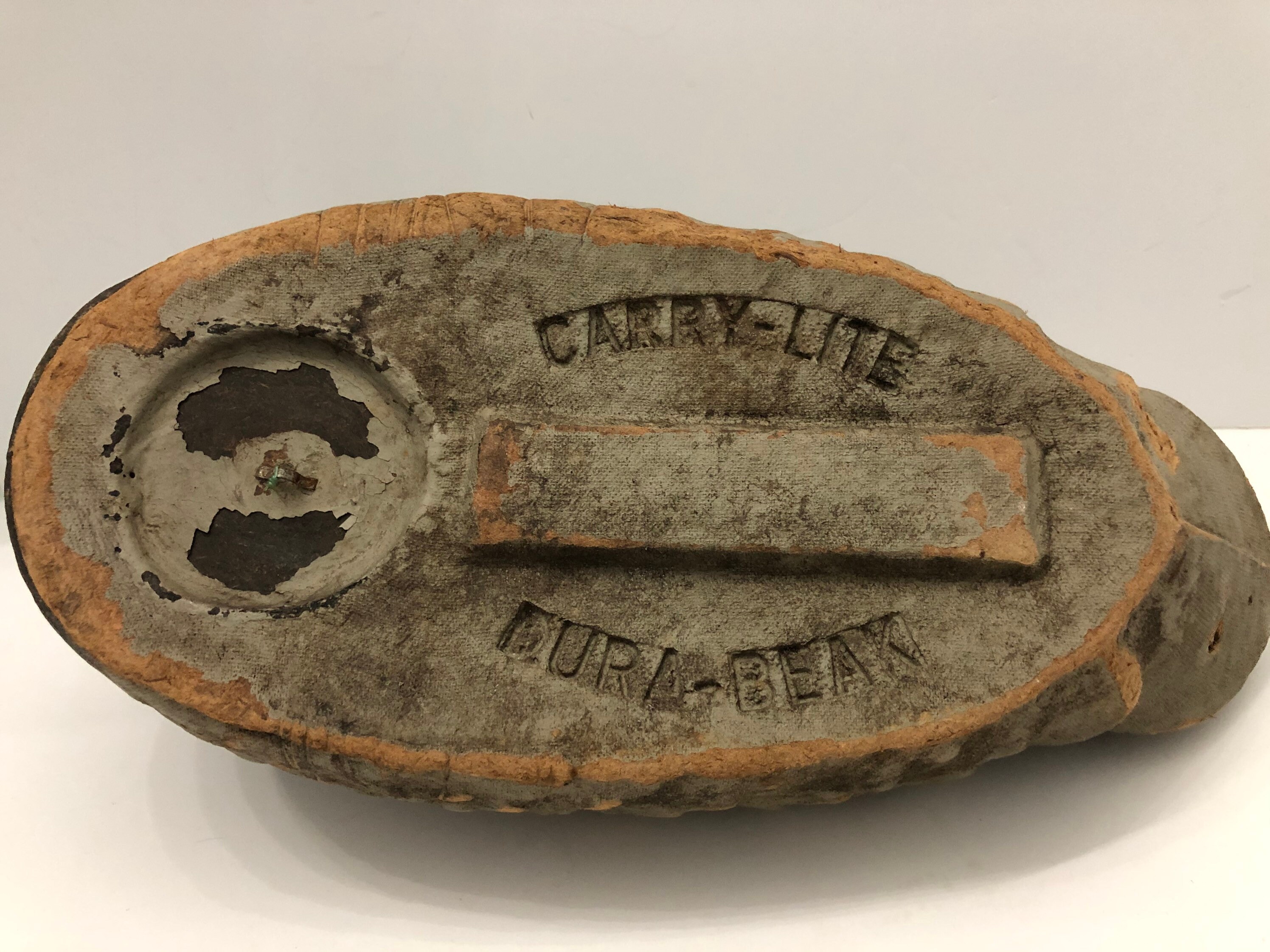 Vintage Carry-Lite Dura-Beak Paper Mache Duck Decoy Vintage Carry-Lite Dura-Beak Paper Mache Duck Decoy