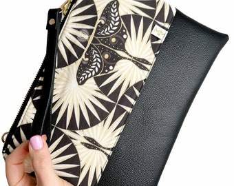 Art Deco Moth Convertible Crossbody Wristlet+ XL READY TO ship