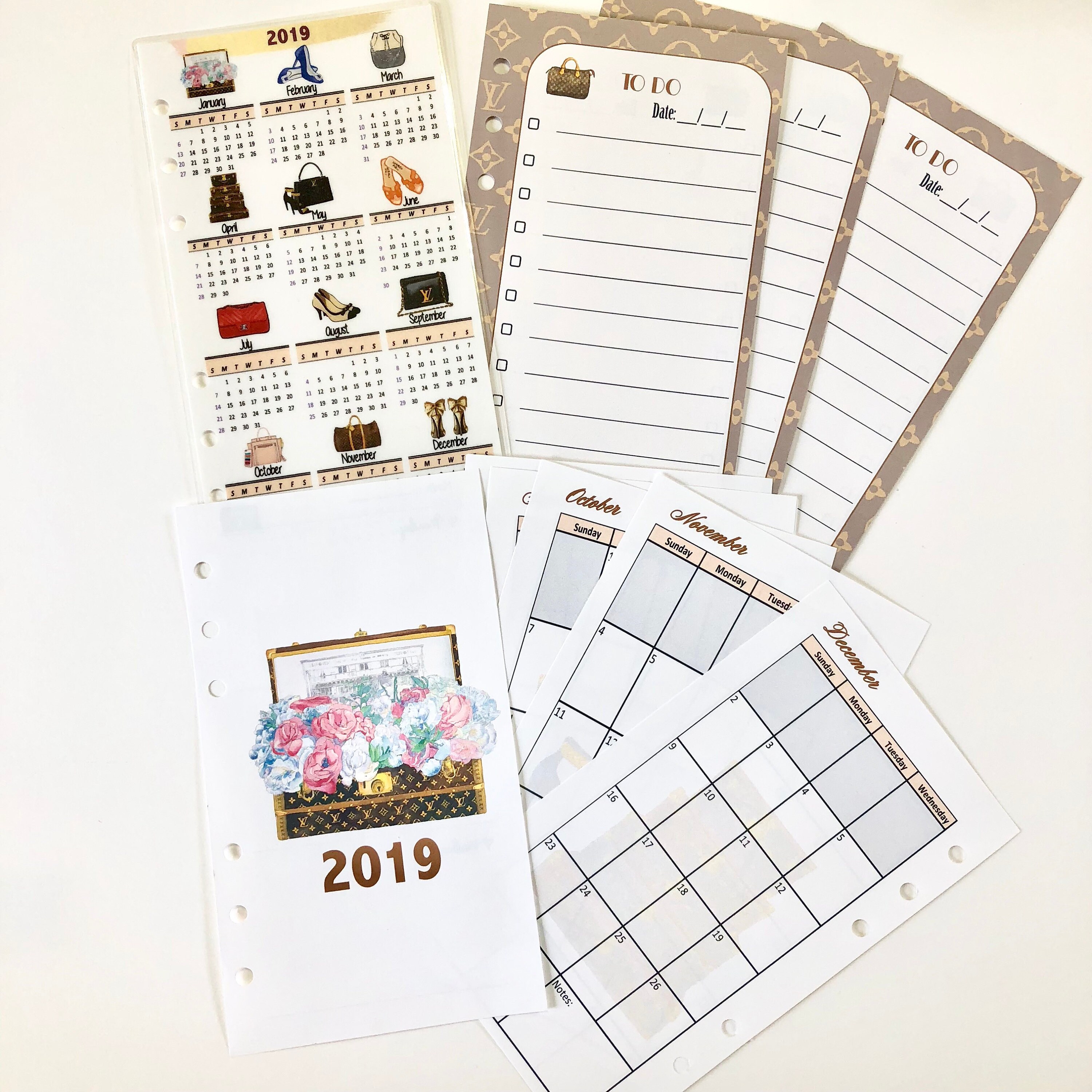2019 Combo Monthly Planner LV Agenda Inspired Monthly | Etsy