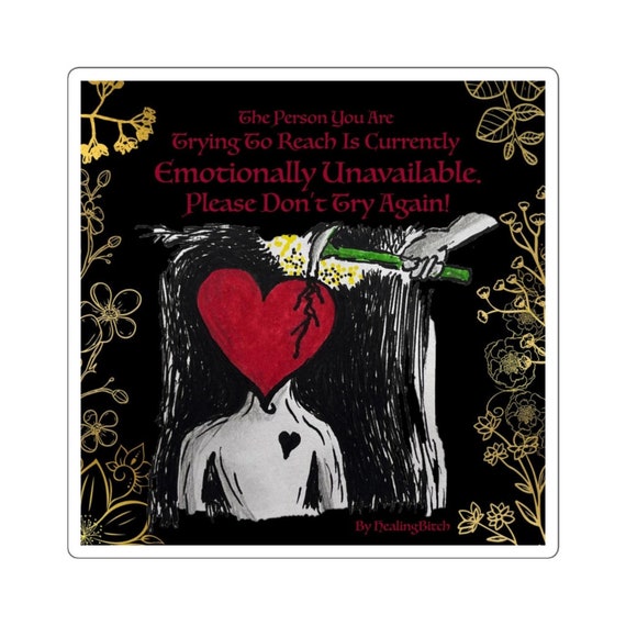 The Person You Are Trying to Reach is Currently Emotionally - Etsy