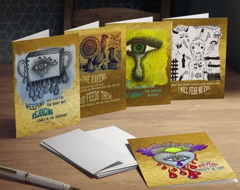 Bible Verse Inspiring & Motivational Multi-Design Greeting Cards (5-Pack)