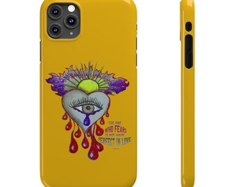 The One Who Fears Is Not Made Perfect In Love Slim Phone Cases