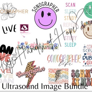 Sonographie svg png Bundle, Sonographer svg png, Ultraschall tech svg, Sonographer Life Rainbow Leopard Retro Boho
