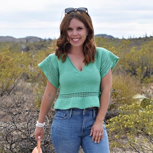 Garden Party Top Crochet Pattern