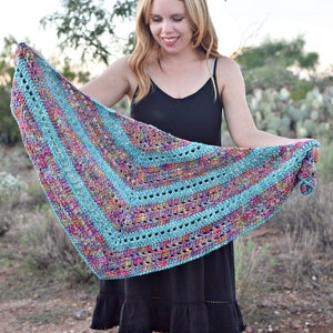 Stained Glass Wrap Crochet Pattern