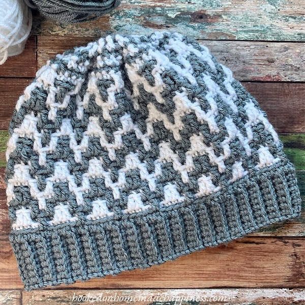 Mosaic Beanie Crochet Pattern