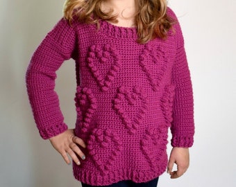 Sweetheart Sweater Crochet Pattern