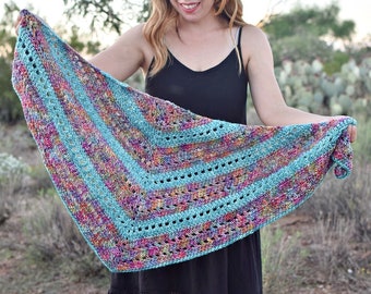 Stained Glass Wrap Crochet Pattern