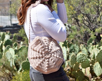 Sand Dollar Circle Bag Crochet Pattern