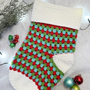 Granny Christmas Stocking Crochet Pattern