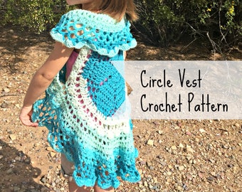 Girl&#39;s Circle Vest Crochet Pattern
