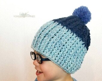 Kid's Ribbed Beanie Crochet Pattern