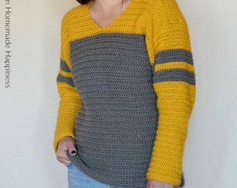 Schema all'uncinetto per maglione portellone posteriore