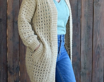 Cafe au Lait Cardigan Crochet Pattern