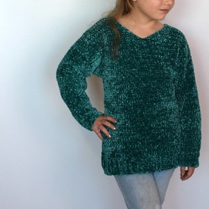 Kid&#39;s Velvet Sweater Crochet Pattern