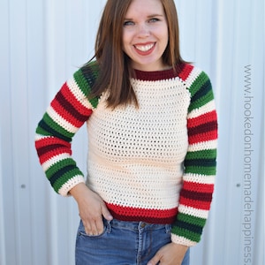 Mod Christmas Sweater Crochet Pattern
