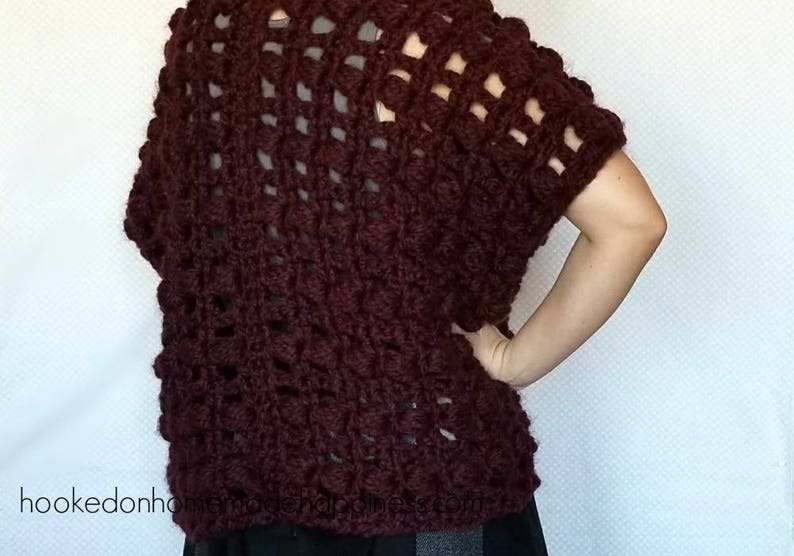 Puff Stitch Cardigan Crochet Pattern | Etsy