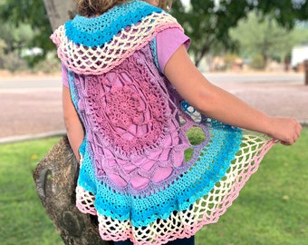 Mandala Vest Crochet Pattern