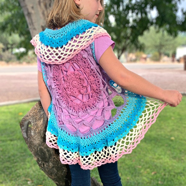 Mandala Vest Crochet Pattern