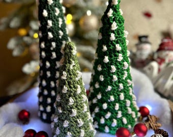 Flocked Christmas Tree Crochet Pattern
